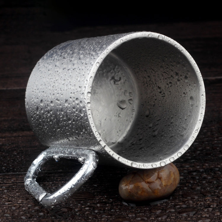 Tasses à eau à double paroi en acier inoxydable Tasse à café avec poignée mousqueton, livraison en couleur aléatoire, tasse à café avec mousqueton