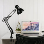 Lampe de table à pince avec bras articulé flexible pour bureau, studio, maison
