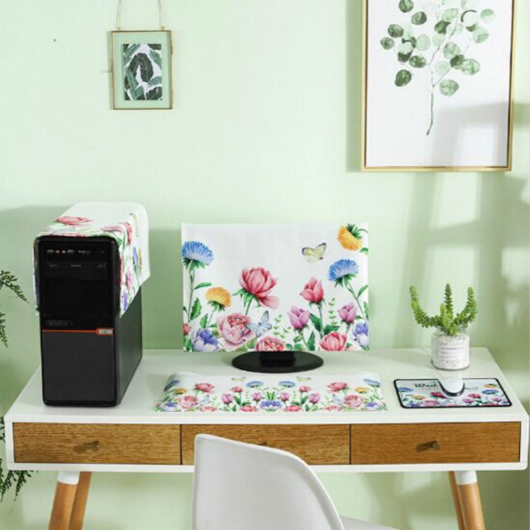 Housse de protection anti-poussière 3 en 1 pour ordinateur de bureau, 23-24 pouces, 25-27 pouces