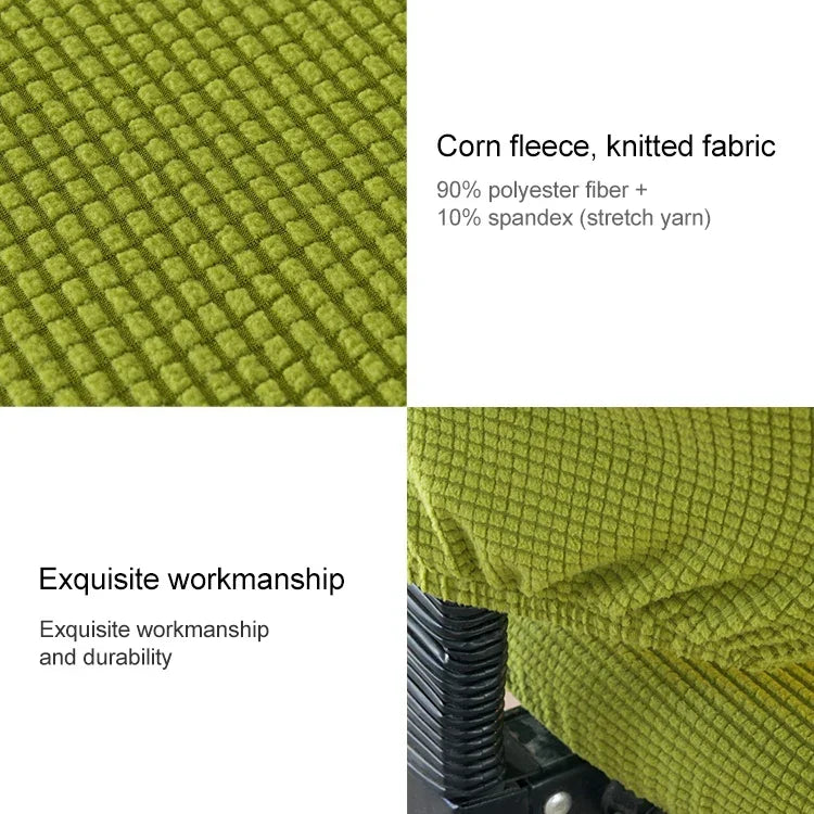 Housse universelle extensible pour chaise de bureau, housse dossier + housse coussin