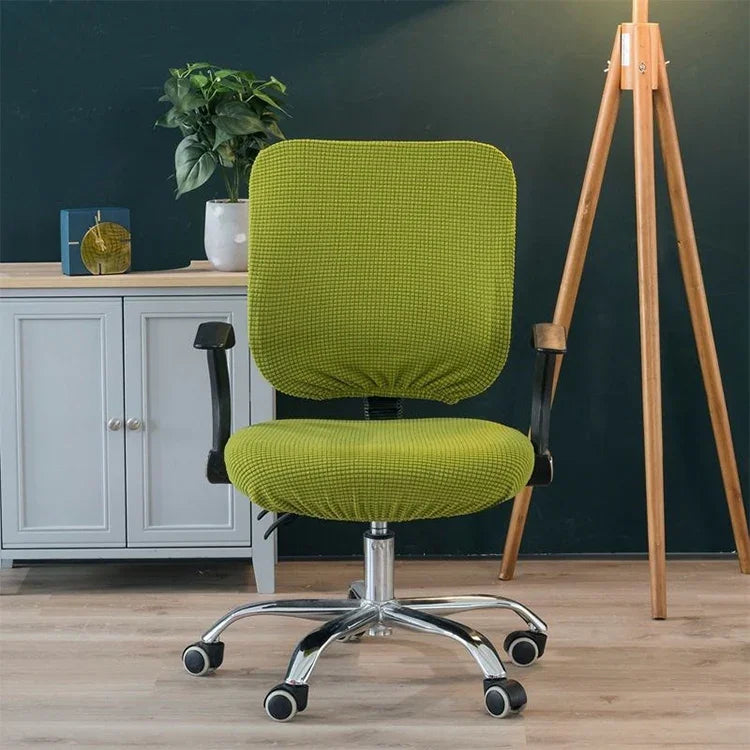 Housse universelle extensible pour chaise de bureau, housse dossier + housse coussin