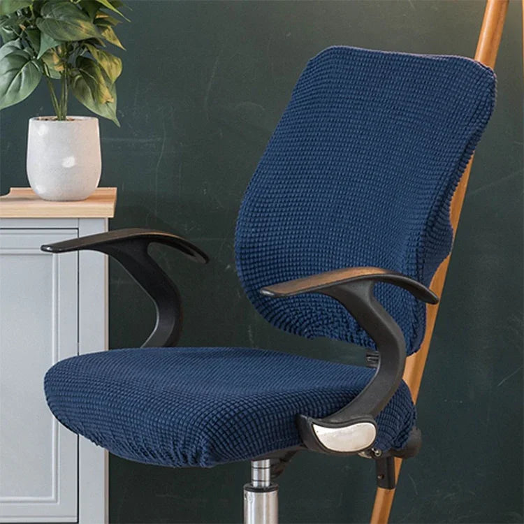 Housse universelle extensible pour chaise de bureau, housse dossier + housse coussin