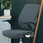 Housse universelle extensible pour chaise de bureau, housse dossier + housse coussin