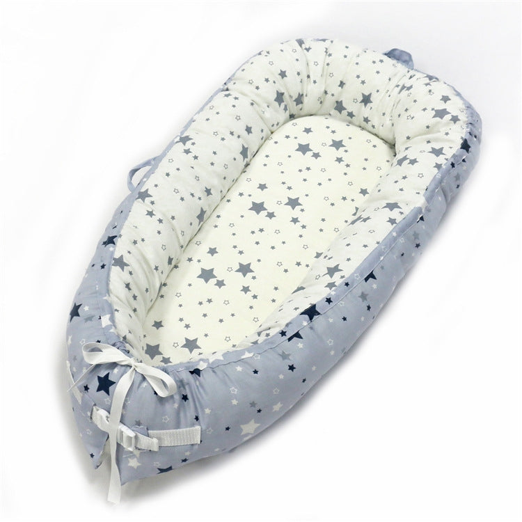 Lit bébé 80*50cm nouveau-né lit de soins bionique berceau lit d'artefact pour dormir lit de voyage pare-chocs