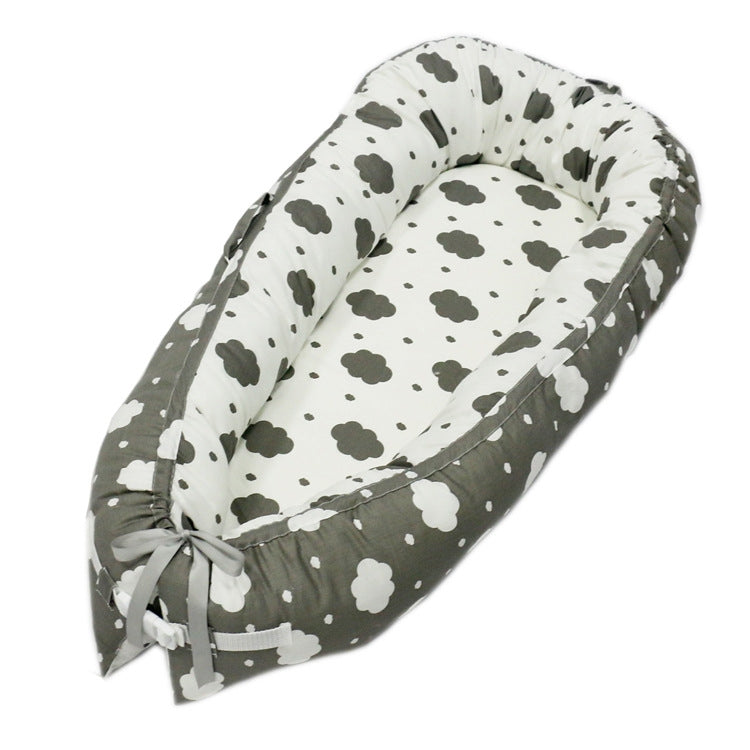 Lit bébé 80*50cm nouveau-né lit de soins bionique berceau lit d'artefact pour dormir lit de voyage pare-chocs