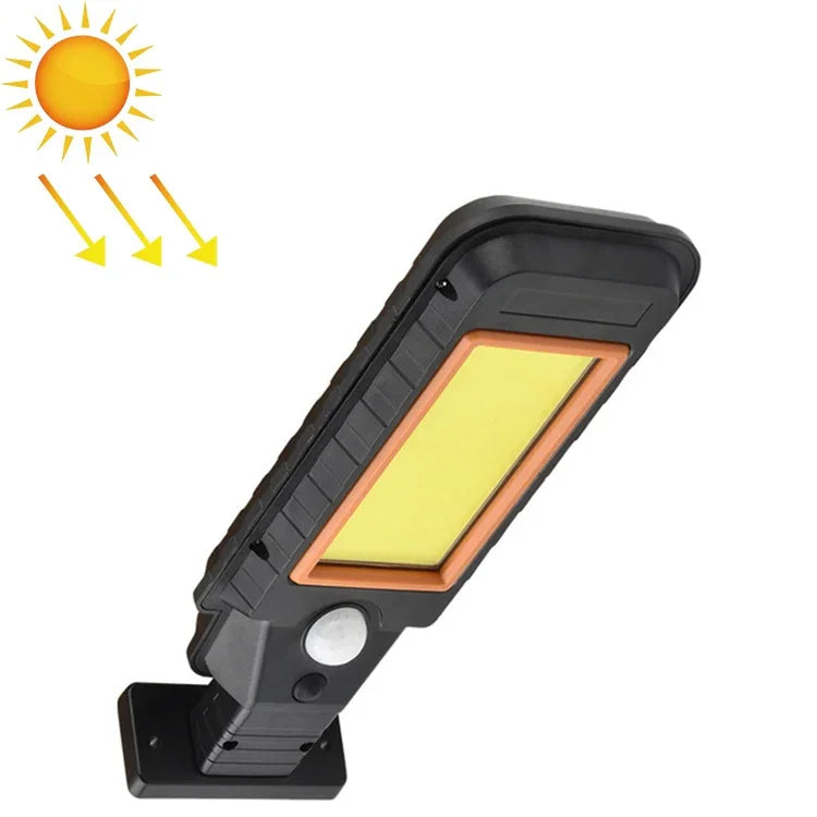 Lampe Murale Solaire à Induction LED, Étanche Extérieure, Éclairage Public, 128 COB