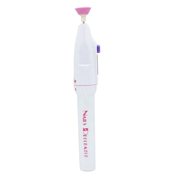Kit de perceuse électrique pour ongles Embouts Manucure Ongles de pied Pédicure Salon Forme stylo Kit de manucure Perceuse à ongles Tampons Outil de pédicure avec 5 embouts