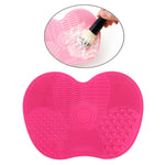 Tapis de nettoyage pour pinceaux en silicone, outils de lavage pour pinceaux de maquillage cosmétiques, sourcils, tampon de nettoyage, planche à récurer, outil de nettoyage de maquillage, rose, vert, noir, violet foncé, violet clair, rose vif