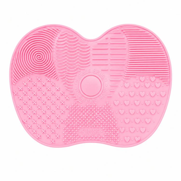 Tapis de nettoyage pour pinceaux en silicone, outils de lavage pour pinceaux de maquillage cosmétiques, sourcils, tampon de nettoyage, planche à récurer, outil de nettoyage de maquillage, rose, vert, noir, violet foncé, violet clair, rose vif