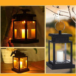 Lumière solaire de bougie rétro pour extérieur étanche, lampe de jardin LED, Bougie