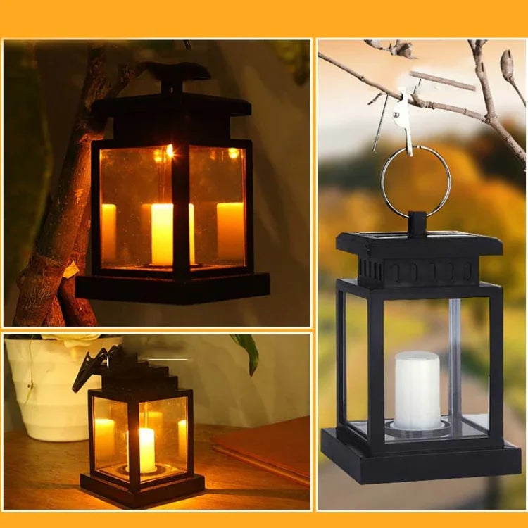 Lumière solaire de bougie rétro pour extérieur étanche, lampe de jardin LED, Bougie