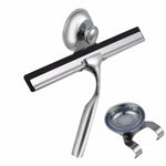 Raclette de nettoyage de vitres, miroirs de salle de bain, essuie-glace en caoutchouc avec ventouse pour l'élimination de la vapeur d'eau, raclette de nettoyage de vitres