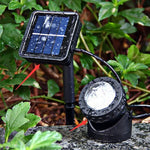 Projecteur Solaire Extérieur, Éclairage de Jardin et Piscine, Double Usage, Étanche IP65, LED Solaire