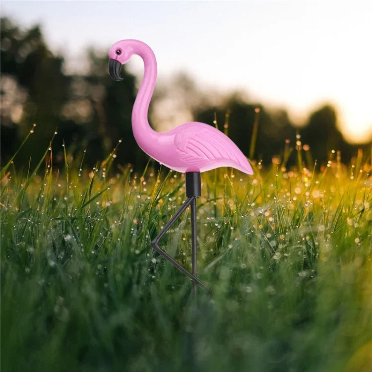 Lampe solaire flamant rose étanche 3 en 1, éclairage de pelouse, de chemin de jardin, lampes de nuit à LED