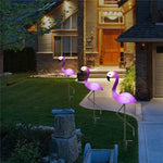 Lampe solaire flamant rose étanche 3 en 1, éclairage de pelouse, de chemin de jardin, lampes de nuit à LED