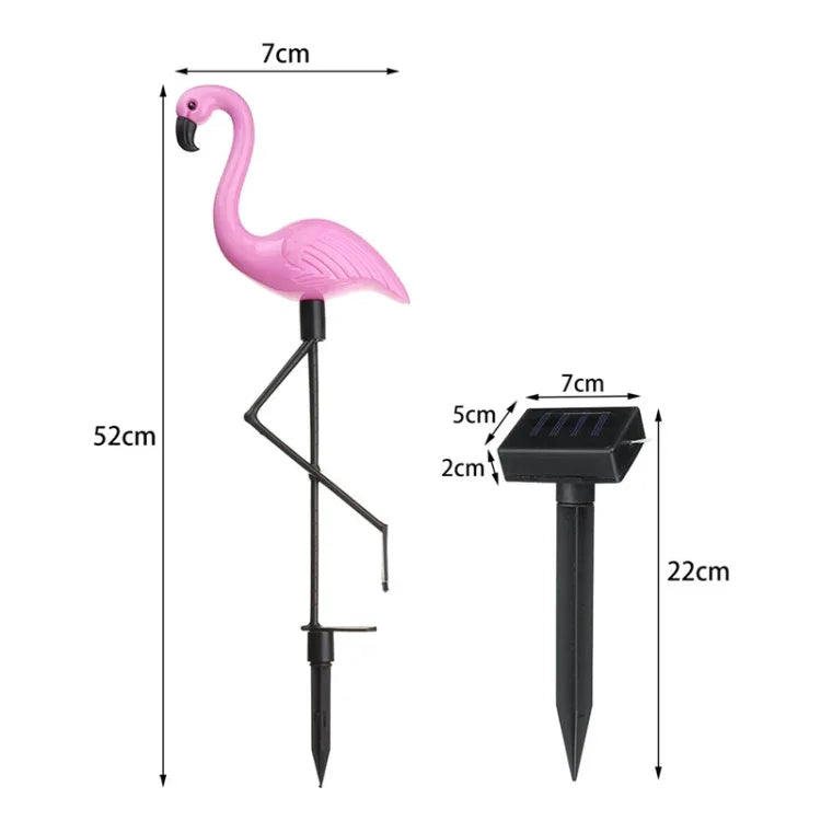Lampe solaire flamant rose étanche 3 en 1, éclairage de pelouse, de chemin de jardin, lampes de nuit à LED