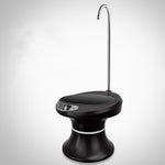 Distributeur d'eau automatique sans fil rechargeable par USB, pour seau de minerai, avec plateau et pompe, couleur noire