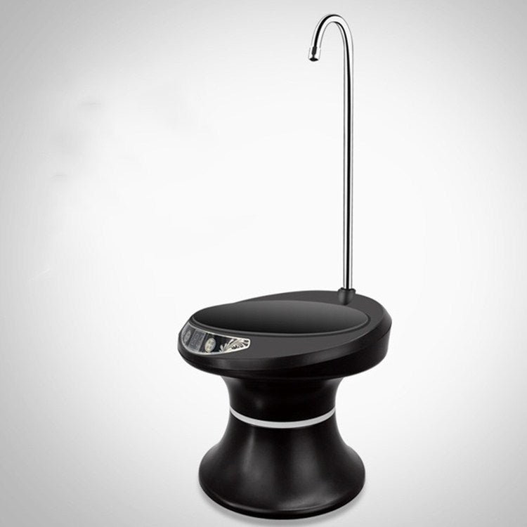 Distributeur d'eau automatique sans fil rechargeable par USB, pour seau de minerai, avec plateau et pompe, couleur noire