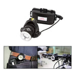 Lampe torche LED T6 à zoom forte lumière lampe frontale pour pêche, camping