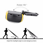 Lampe frontale extérieure COB LED lampe de poche 3 modes lampe frontale lampe torche pour vélo pêche