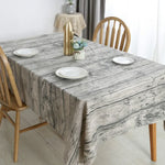 Nappe vintage populaire en lin rectangulaire effet bois, nappe anti-poussière pour restaurant, 50x70cm, 70x70cm, 90x90cm, 100x140cm, 140x140cm, 140x180cm, 140x200cm, 140x220cm