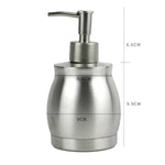 Bouteille de lotion en acier inoxydable Distributeur de savon liquide Bouteille de désinfectant pour les mains, 390 ml