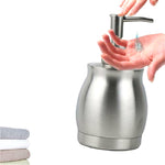 Bouteille de lotion en acier inoxydable Distributeur de savon liquide Bouteille de désinfectant pour les mains, 390 ml