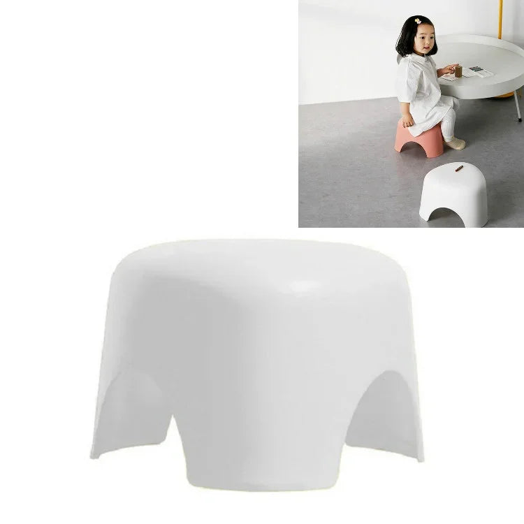 Tabouret pour enfants, petit tabouret triangulaire antidérapant en plastique court pour salon, petit