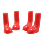 Lot de 4 bottes de pluie imperméables et antidérapantes pour chien, tailles S, M et L.