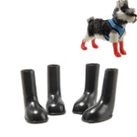 Lot de 4 bottes de pluie imperméables et antidérapantes pour chien, tailles S, M et L.