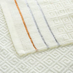 Set de 3 serviettes de bain en coton à carreaux
