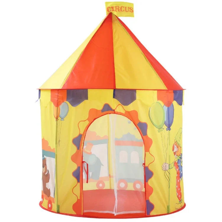 Tente de Jeu Pliante Yourte pour Enfants, 100x100x135cm Cirque