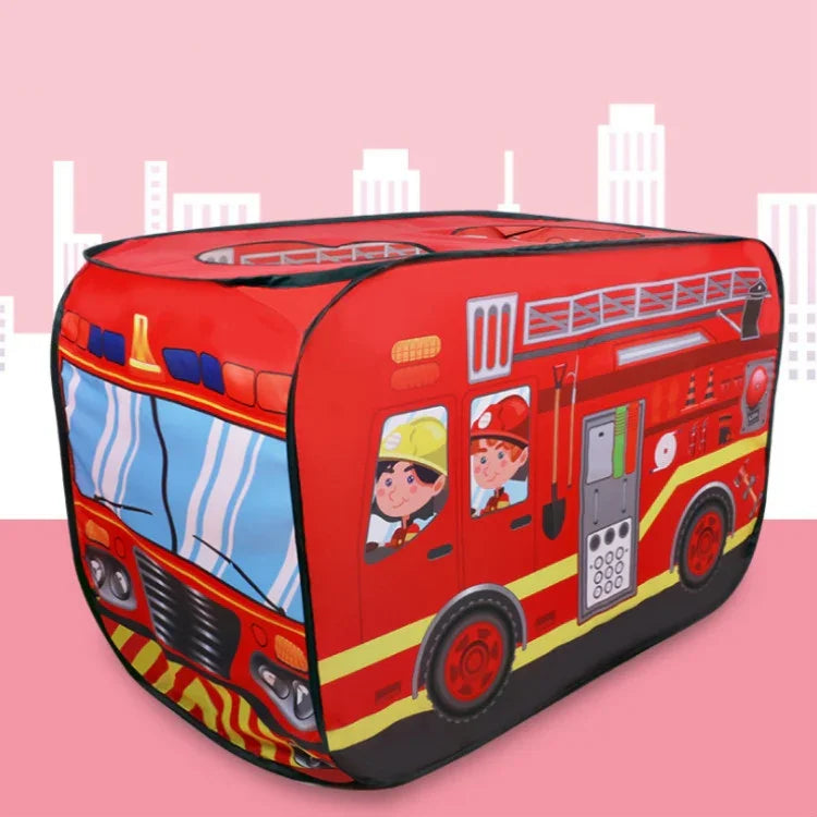 Tente de jeu pour enfants camion de pompiers voiture de police bus scolaire maison de jeu, camion de pompiers, voiture de police, bus scolaire, camion de glace