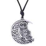 Collier de couple hibou, grande sagesse, argent vieilli, or vieilli, plaqué argent antique, plaqué or antique