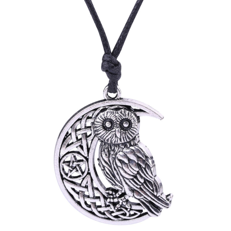 Collier de couple hibou, grande sagesse, argent vieilli, or vieilli, plaqué argent antique, plaqué or antique