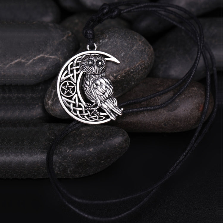Collier de couple hibou, grande sagesse, argent vieilli, or vieilli, plaqué argent antique, plaqué or antique