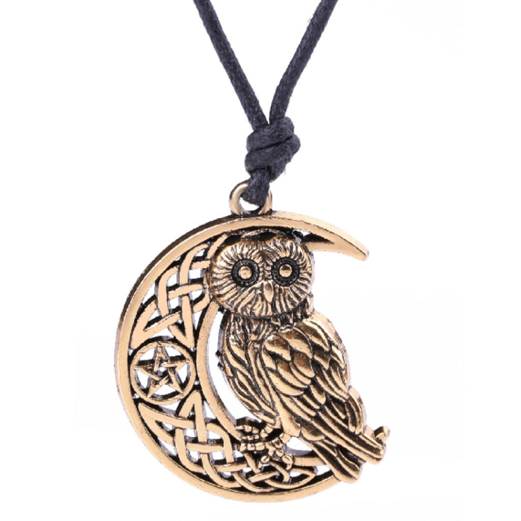 Collier de couple hibou, grande sagesse, argent vieilli, or vieilli, plaqué argent antique, plaqué or antique