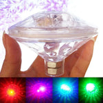 Spectacle de lumière de bain tendance, lampe lumineuse RVB LED étanche IP67 avec 7 modes de changement de couleur pour sous l'eau