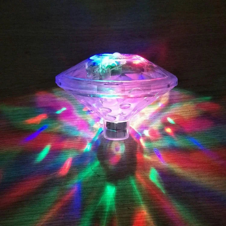 Spectacle de lumière de bain tendance, lampe lumineuse RVB LED étanche IP67 avec 7 modes de changement de couleur pour sous l'eau