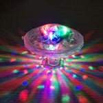 Spectacle de lumière de bain tendance, lampe lumineuse RVB LED étanche IP67 avec 7 modes de changement de couleur pour sous l'eau