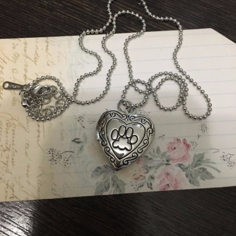 Pendentif de collier avec médaillon souvenir en forme de cœur à faire soi-même, doré, argenté