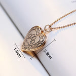Pendentif de collier avec médaillon souvenir en forme de cœur à faire soi-même, doré, argenté