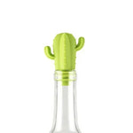Set créatif de 7 pièces bouchons de bouteille de vin en silicone cactus + marque-verres à vin, bouchon de bouteille de vin 7 en 1