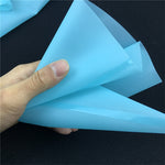 4 pièces en silicone glaçage tuyauterie crème pâtissière buse DIY outils de décoration de gâteaux, sac à douille (bleu), sac à douille (blanc), sac à douille (rose), sac à douille (vert)
