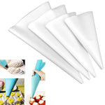 4 pièces en silicone glaçage tuyauterie crème pâtissière buse DIY outils de décoration de gâteaux, sac à douille (bleu), sac à douille (blanc), sac à douille (rose), sac à douille (vert)