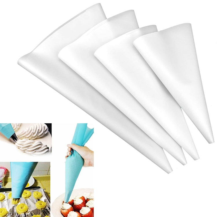 4 pièces en silicone glaçage tuyauterie crème pâtissière buse DIY outils de décoration de gâteaux, sac à douille (bleu), sac à douille (blanc), sac à douille (rose), sac à douille (vert)