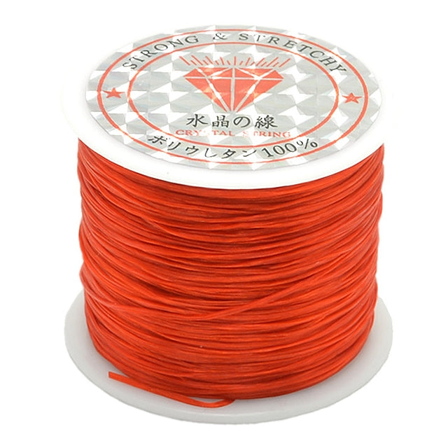 50m/sac Cordon élastique rond 0,5 mm Fil/Cordon/Corde extensible pour la fabrication de colliers et de bracelets