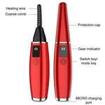 Recourbe-cils électrique Outil de beauté rechargeable, 380 mAh (rouge), 380 mAh (blanc)