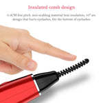 Recourbe-cils électrique Outil de beauté rechargeable, 380 mAh (rouge), 380 mAh (blanc)
