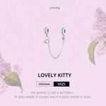 Chaîne de sécurité en argent S925, chat, pour bracelet DIY
